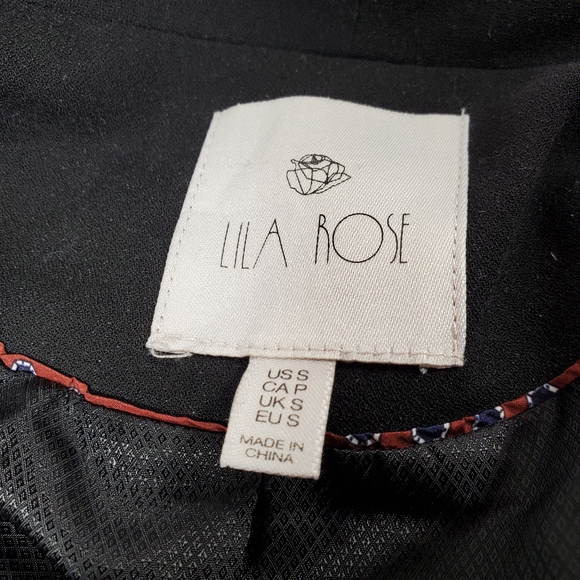 Lila Rose Black Open Blazer Jacket - Picture 6 of 7